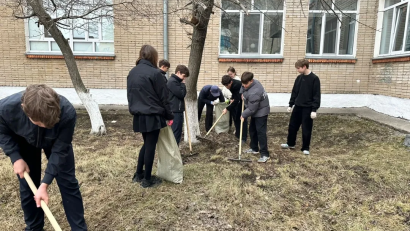 «Таза Қазақстан» республикалық акциясы аясында 8 сәуір күні 8 «В» сынып оқушылары «Таза бейсенбі» өткізді