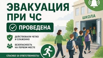 15 мамыр күні біздің мектепте төтенше жағдай кезінде эвакуациялау бойынша оқу-жаттығу іс-шарасы өтті